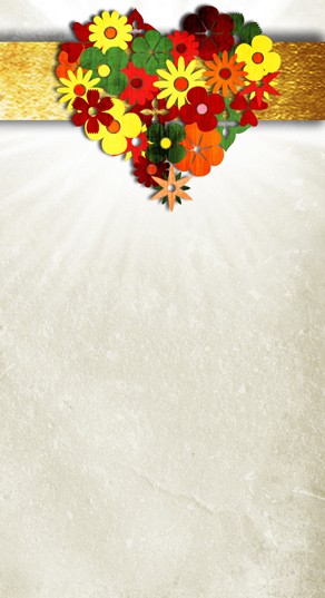 Heart Flower Website Sidebar
